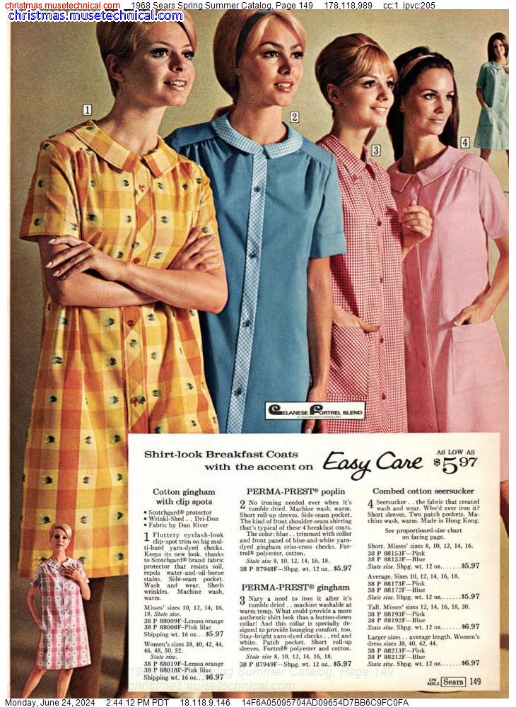 1968 Sears Spring Summer Catalog, Page 149
