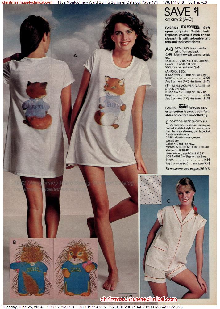1982 Montgomery Ward Spring Summer Catalog, Page 171