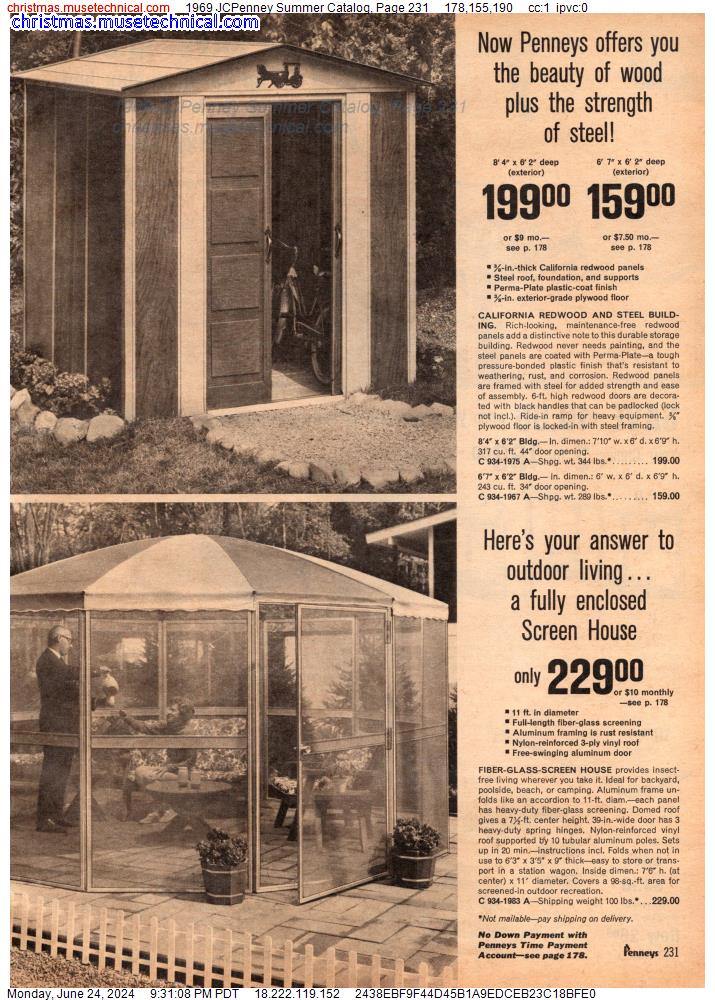 1969 JCPenney Summer Catalog, Page 231