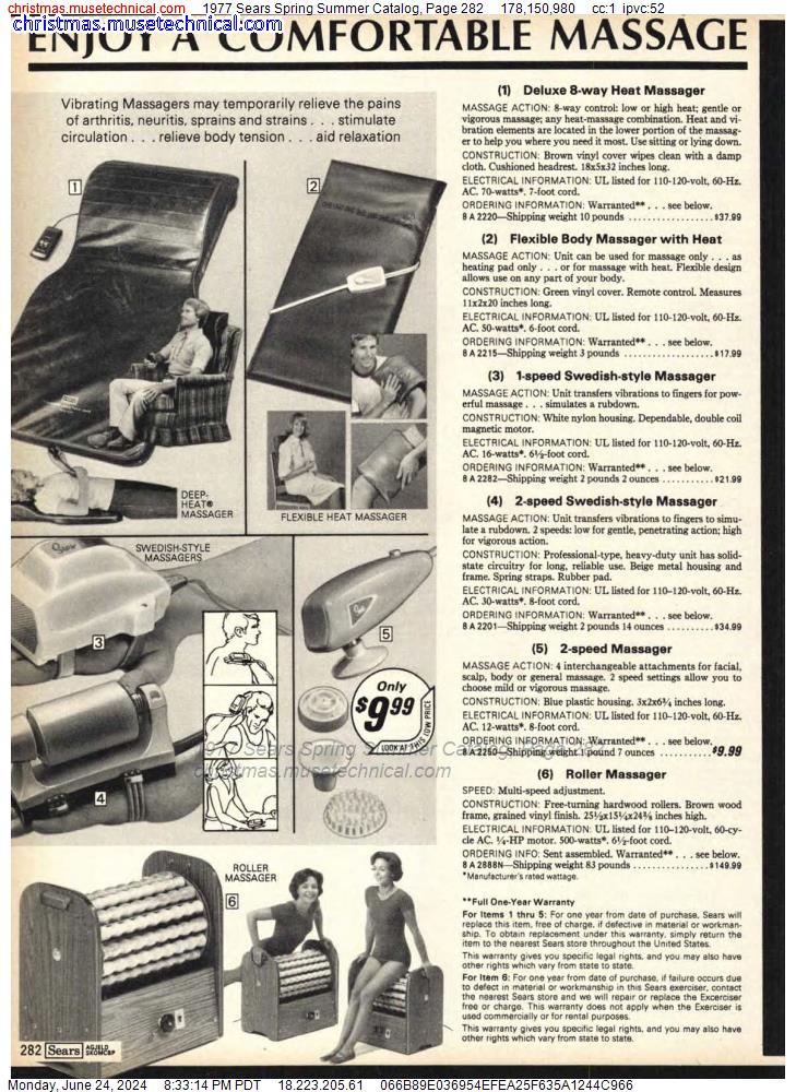 1977 Sears Spring Summer Catalog, Page 282