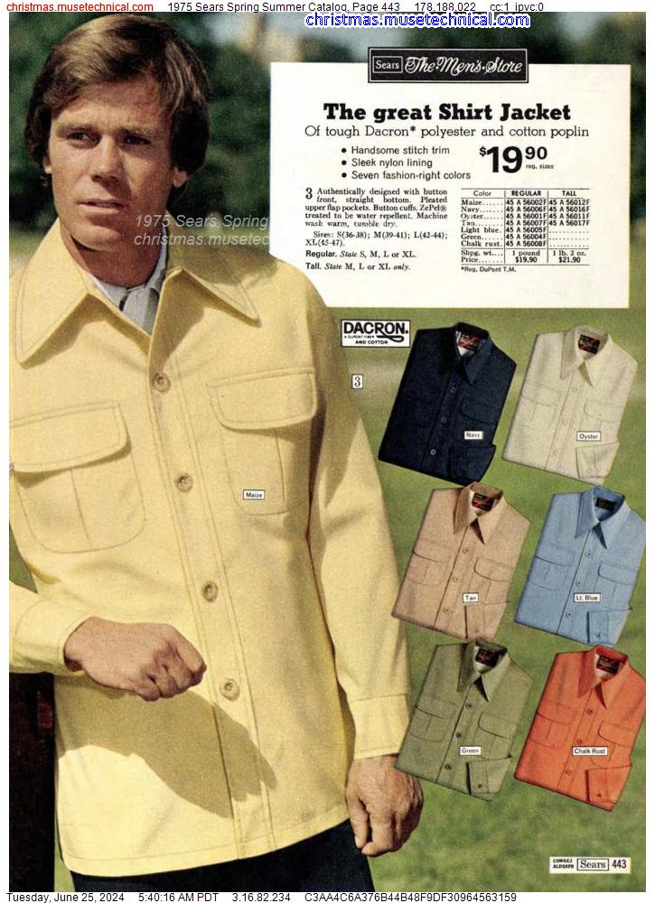 1975 Sears Spring Summer Catalog, Page 443