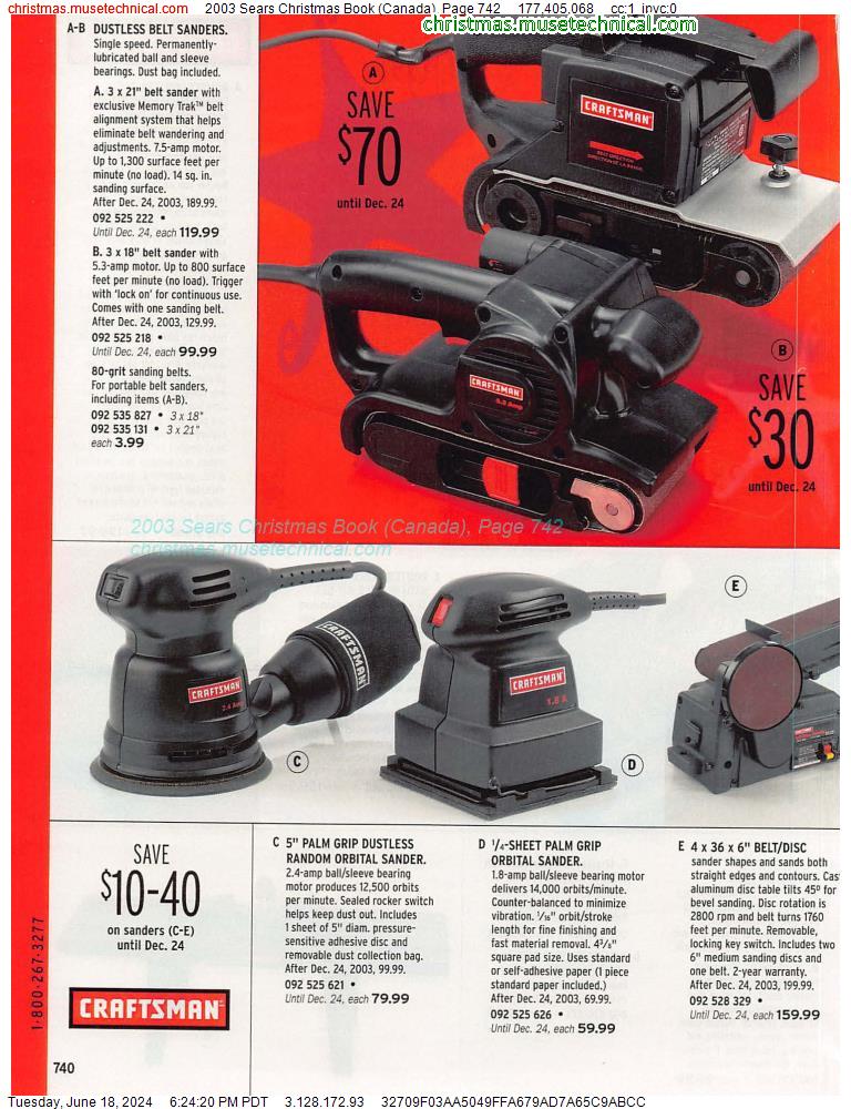2003 Sears Christmas Book (Canada), Page 742