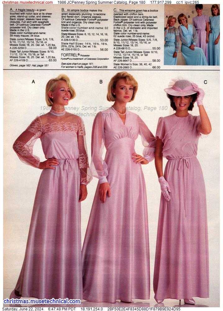 1986 JCPenney Spring Summer Catalog, Page 180
