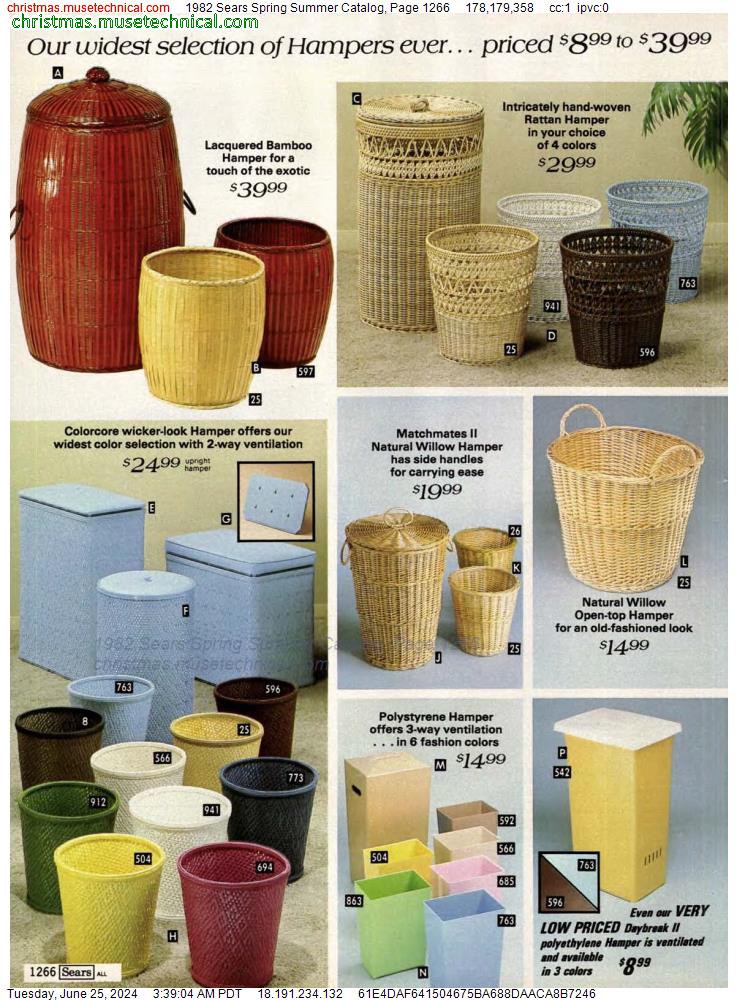 1982 Sears Spring Summer Catalog, Page 1266