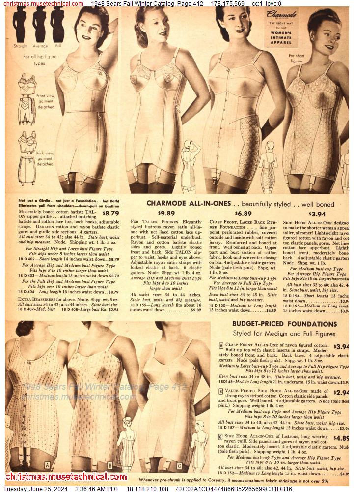 1948 Sears Fall Winter Catalog, Page 412