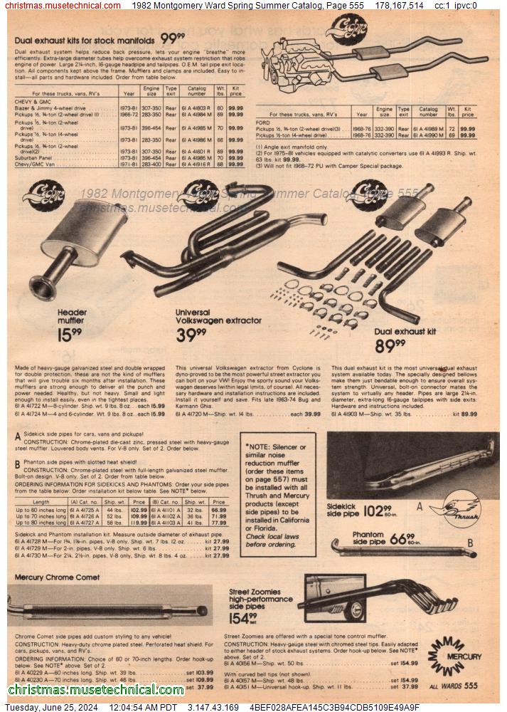 1982 Montgomery Ward Spring Summer Catalog, Page 555