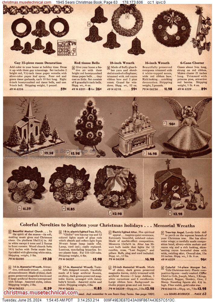 1945 Sears Christmas Book, Page 63