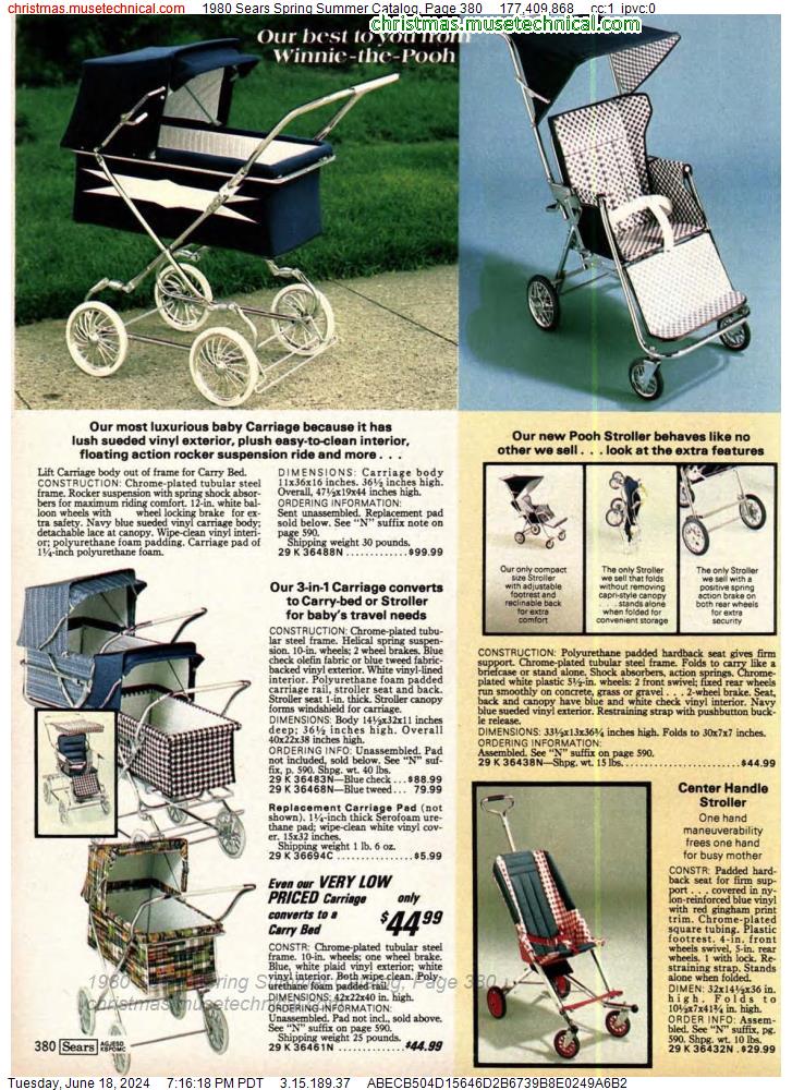 1980 Sears Spring Summer Catalog, Page 380