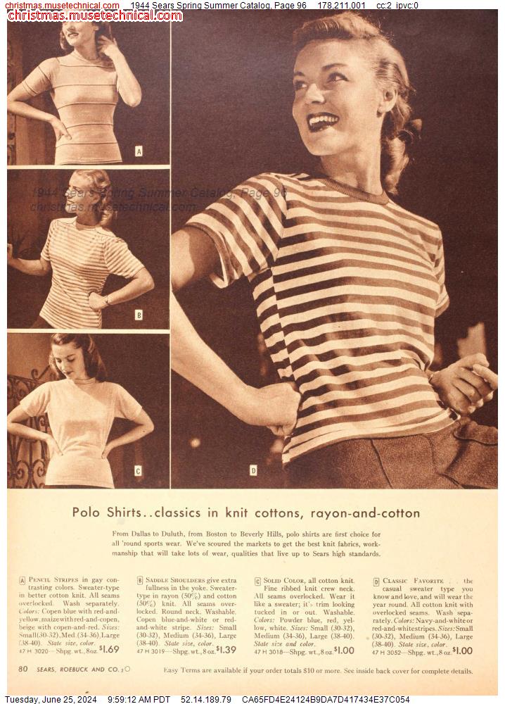 1944 Sears Spring Summer Catalog, Page 96