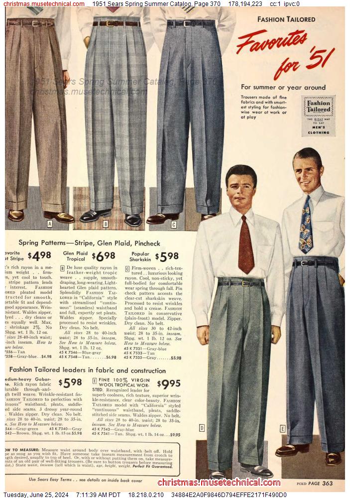 1951 Sears Spring Summer Catalog, Page 370