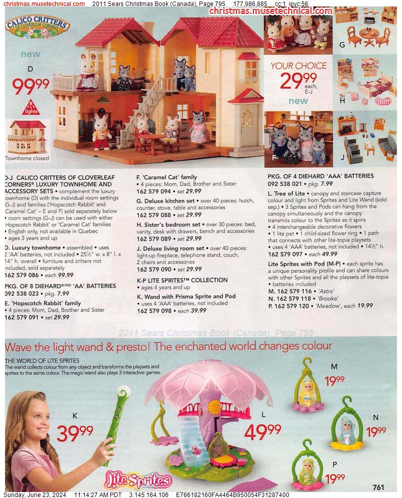 2011 Sears Christmas Book (Canada), Page 795