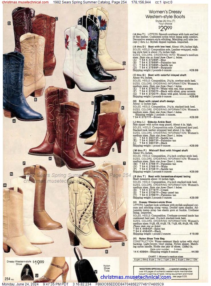 1982 Sears Spring Summer Catalog, Page 254