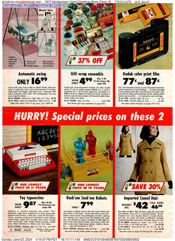 1973 Montgomery Ward Christmas Book, Page 18