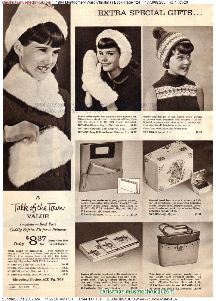 1964 Montgomery Ward Christmas Book, Page 124