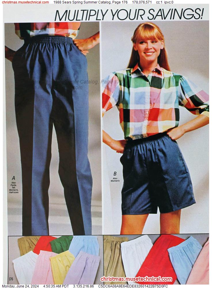 1988 Sears Spring Summer Catalog, Page 176