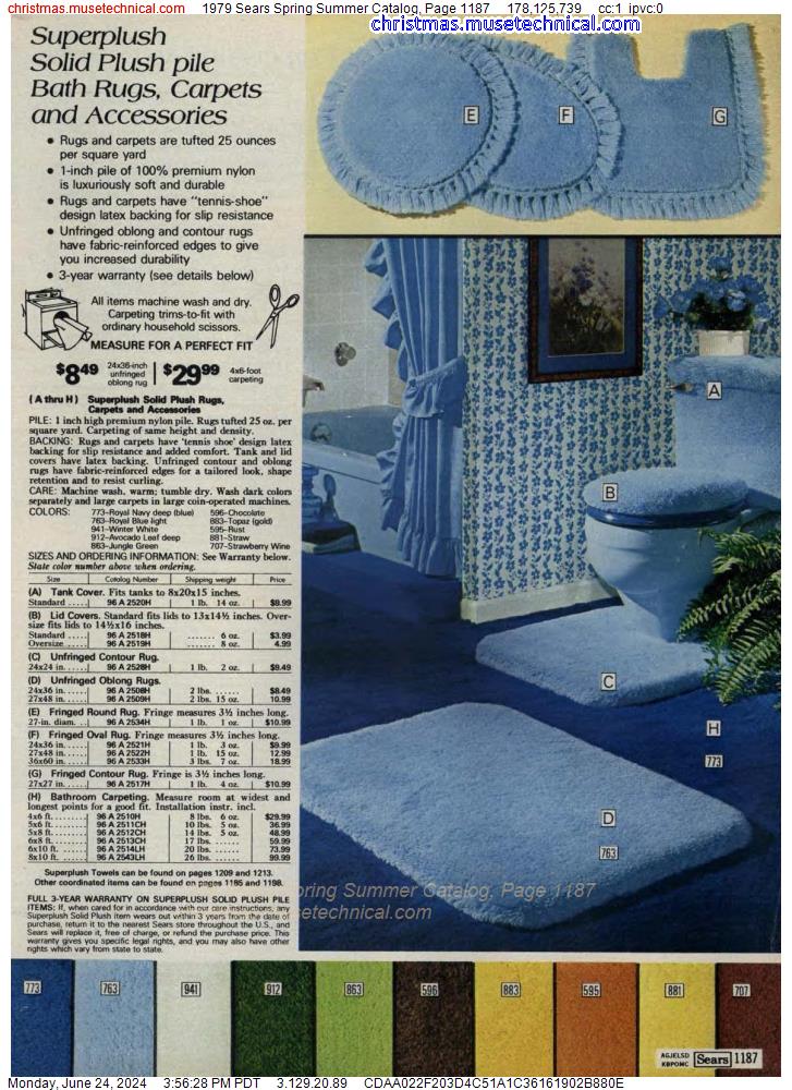 1979 Sears Spring Summer Catalog, Page 1187
