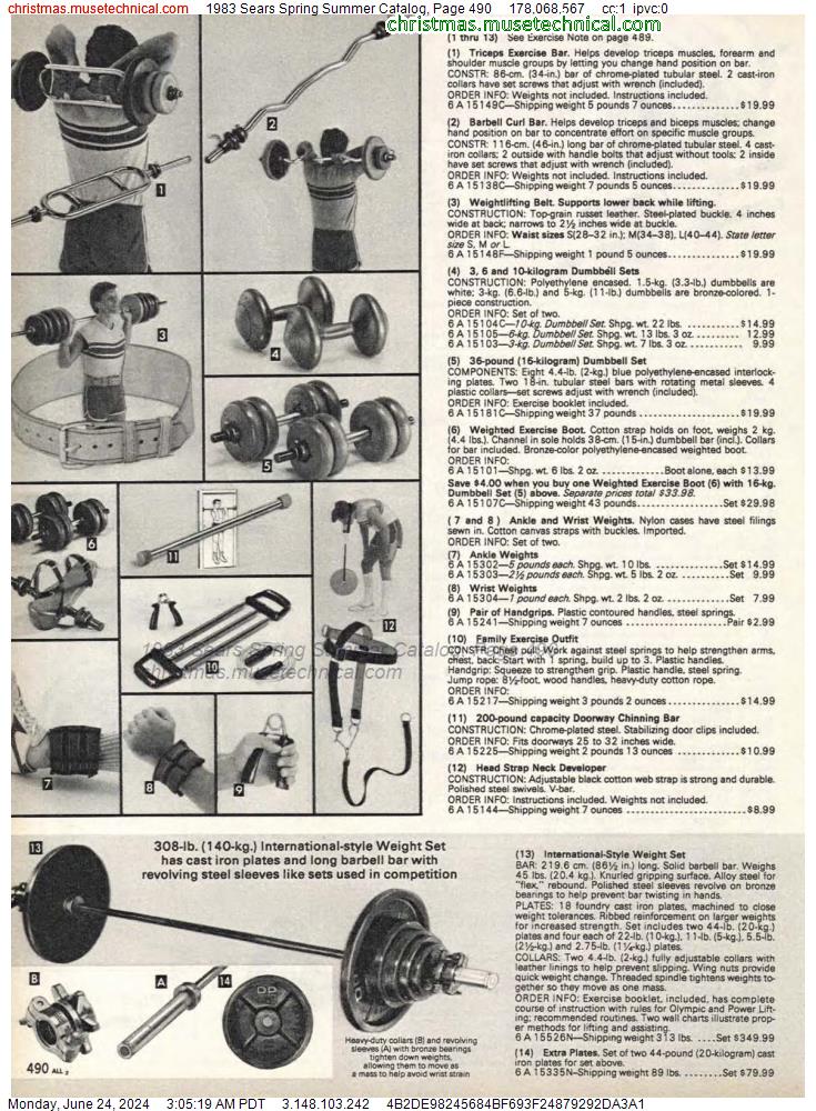 1983 Sears Spring Summer Catalog, Page 490