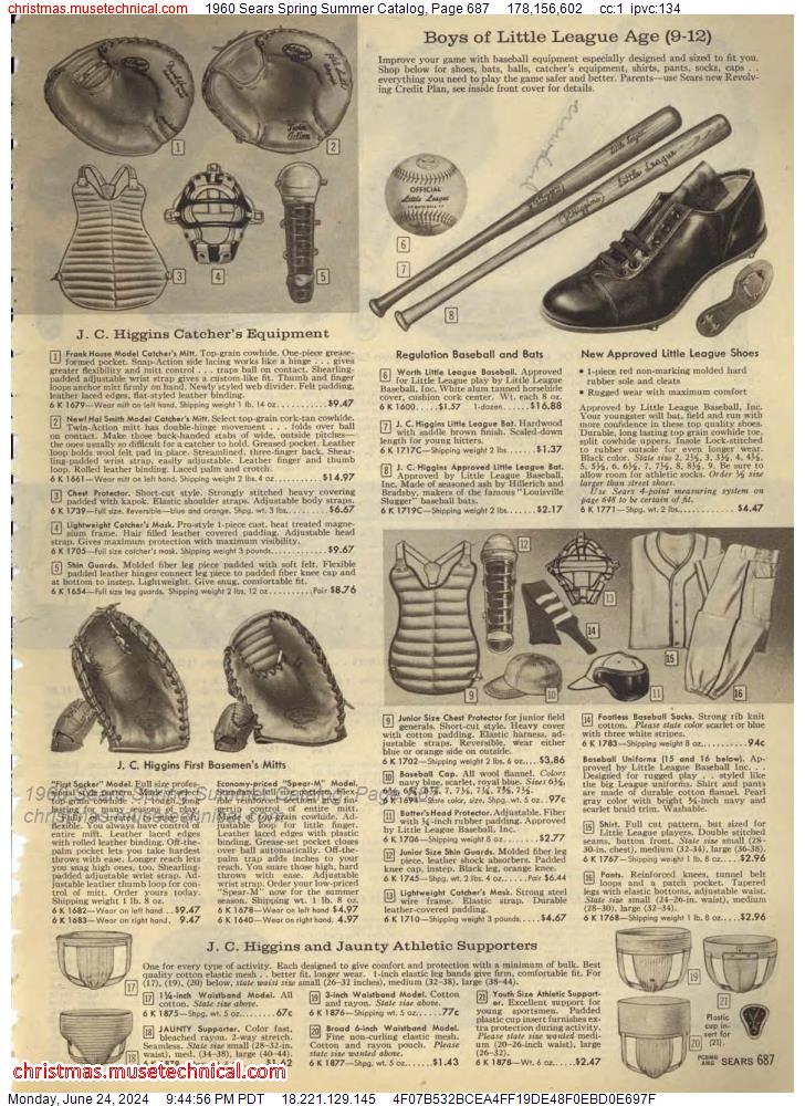 1960 Sears Spring Summer Catalog, Page 687