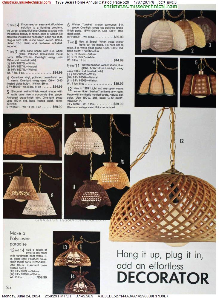 1989 Sears Home Annual Catalog, Page 529