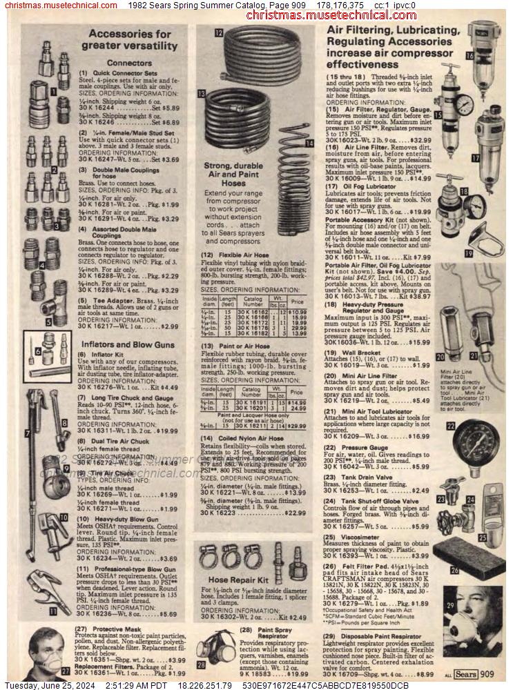 1982 Sears Spring Summer Catalog, Page 909