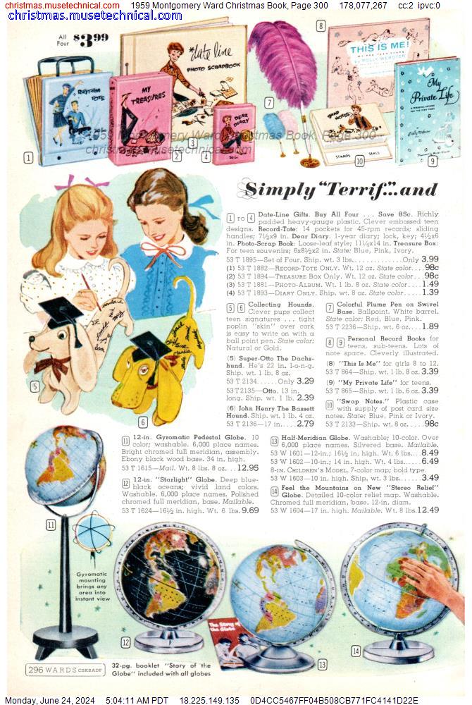 1959 Montgomery Ward Christmas Book, Page 300