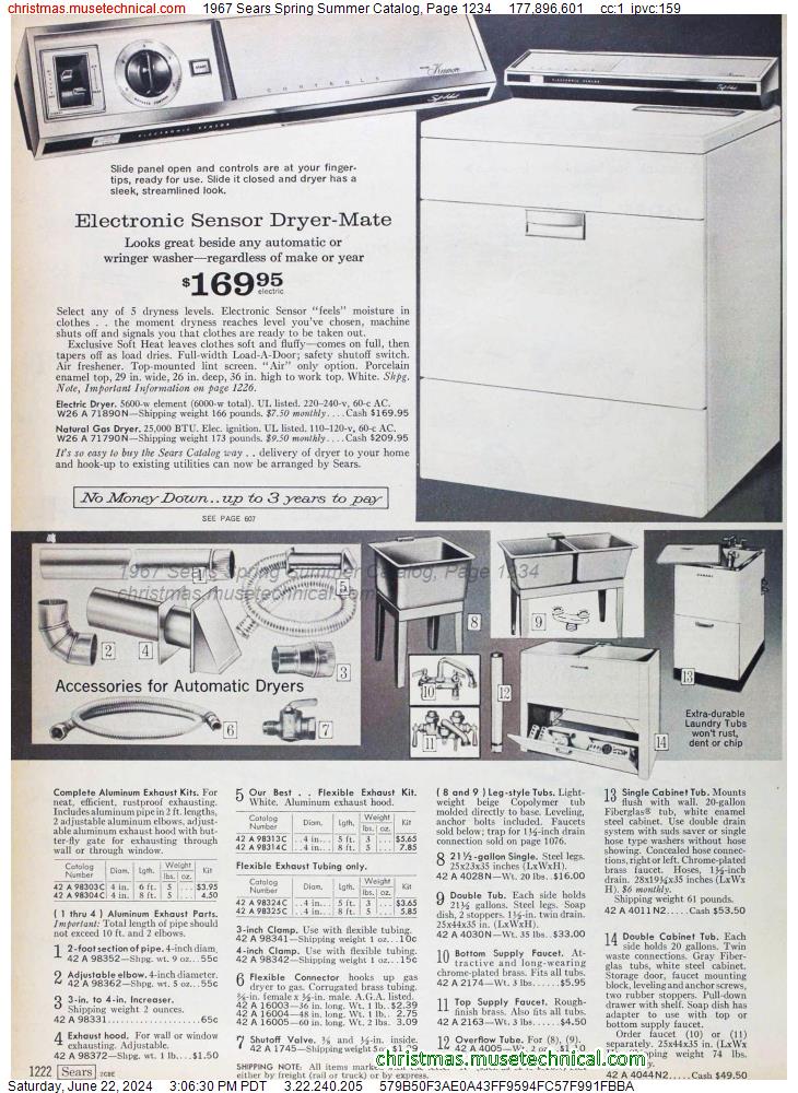 1967 Sears Spring Summer Catalog, Page 1234