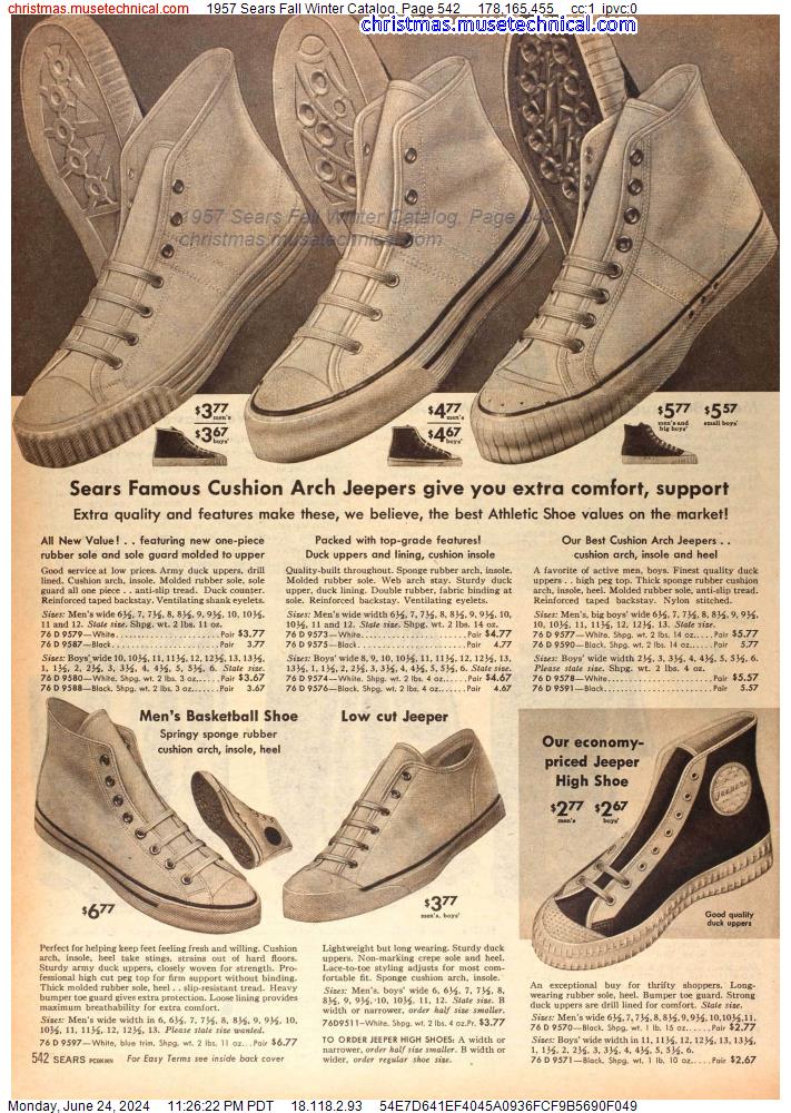 1957 Sears Fall Winter Catalog, Page 542