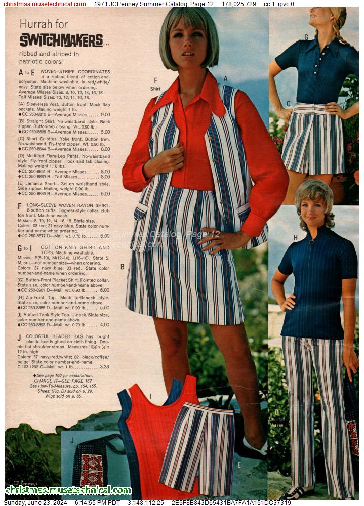 1971 JCPenney Summer Catalog, Page 12