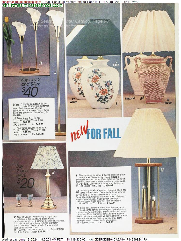 1988 Sears Fall Winter Catalog, Page 901