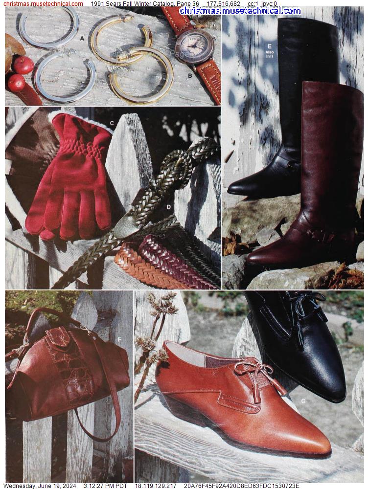 1991 Sears Fall Winter Catalog, Page 36