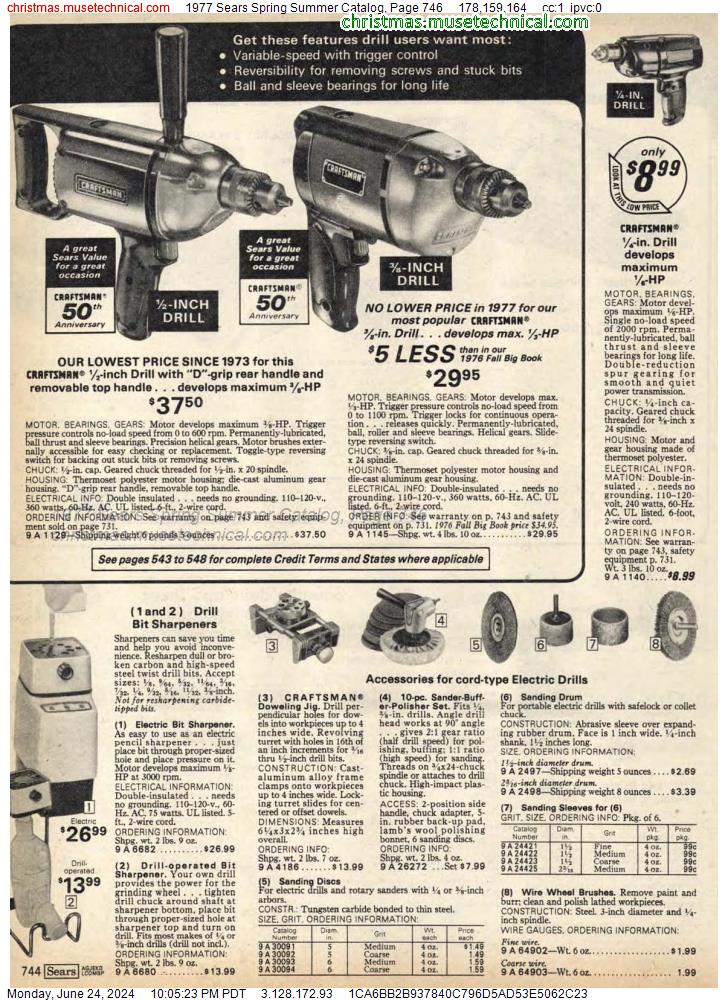 1977 Sears Spring Summer Catalog, Page 746