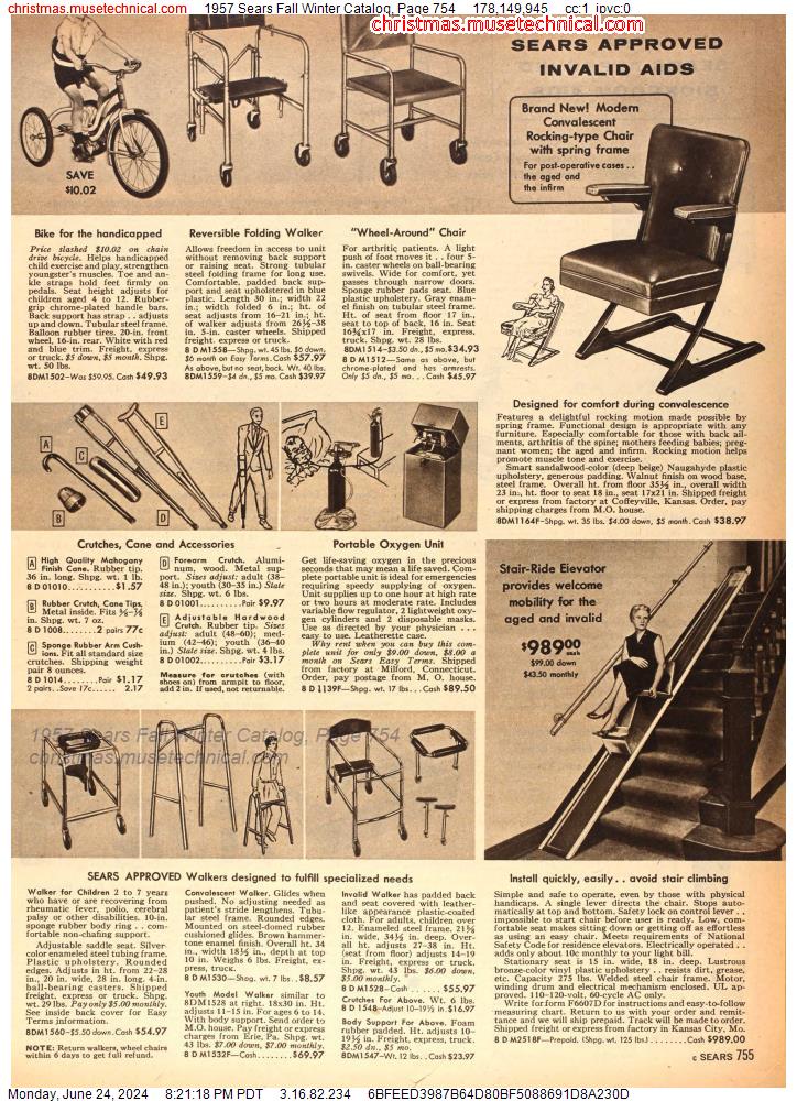 1957 Sears Fall Winter Catalog, Page 754