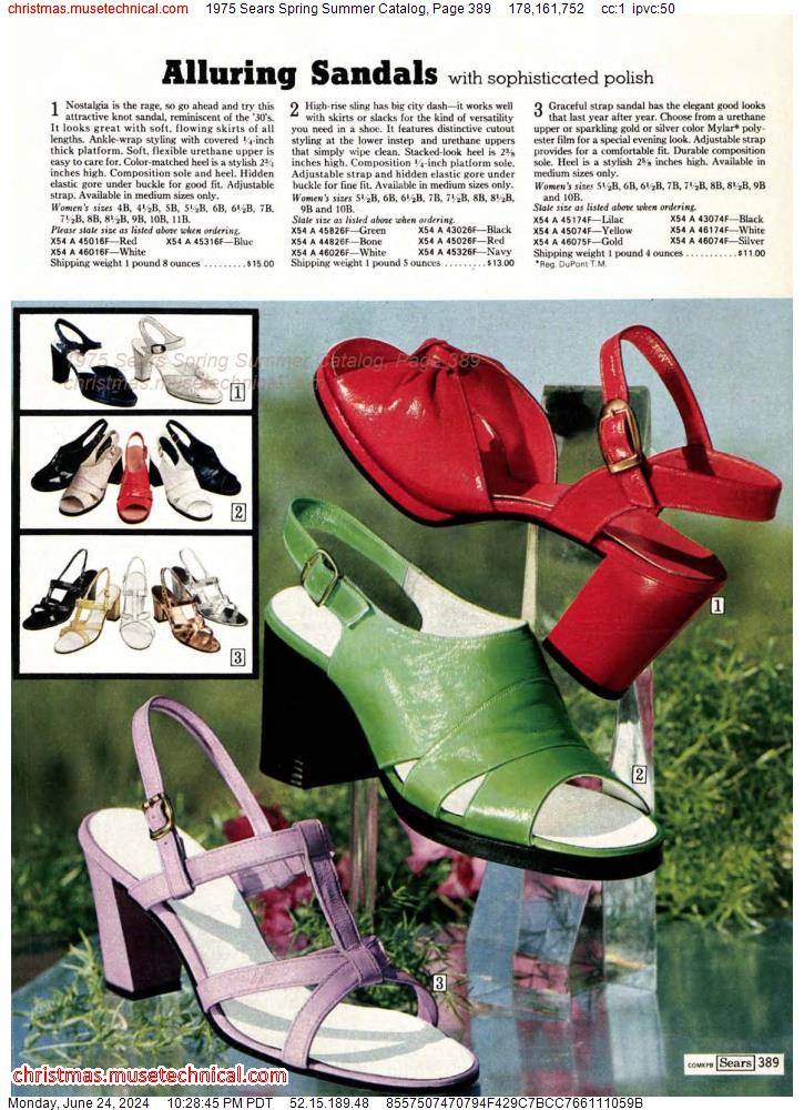 1975 Sears Spring Summer Catalog, Page 389