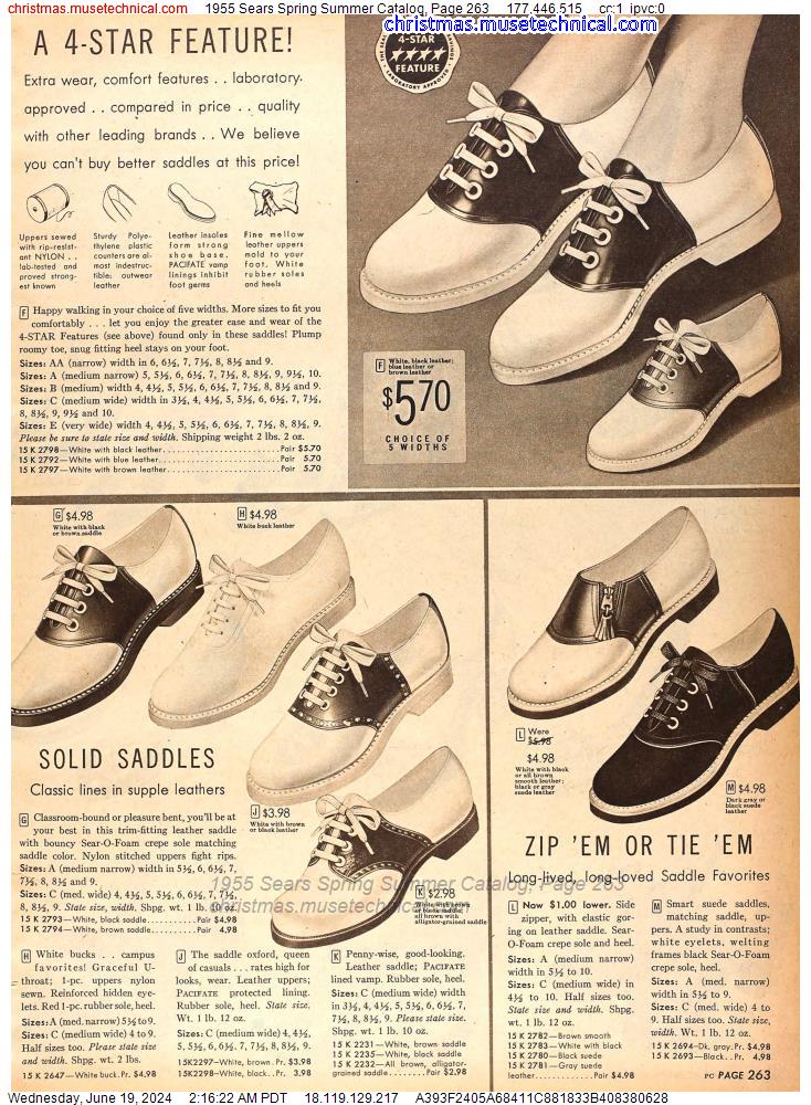 1955 Sears Spring Summer Catalog, Page 263