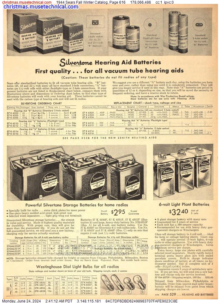 1944 Sears Fall Winter Catalog, Page 616