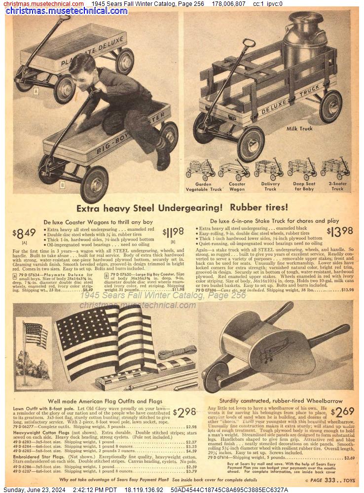 1945 Sears Fall Winter Catalog, Page 256