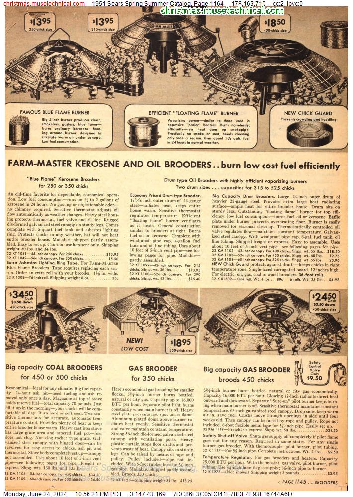 1951 Sears Spring Summer Catalog, Page 1164
