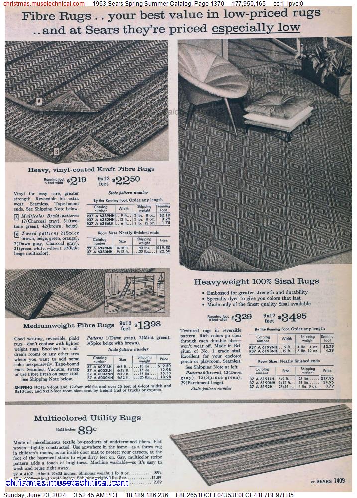 1963 Sears Spring Summer Catalog, Page 1370