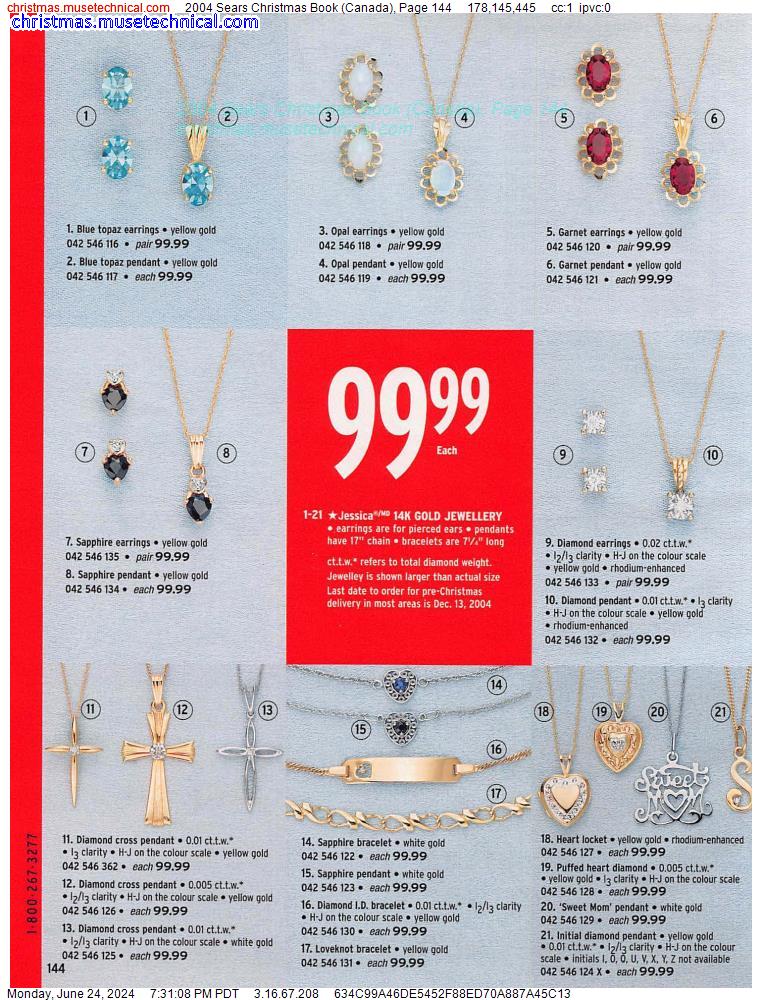 2004 Sears Christmas Book (Canada), Page 144
