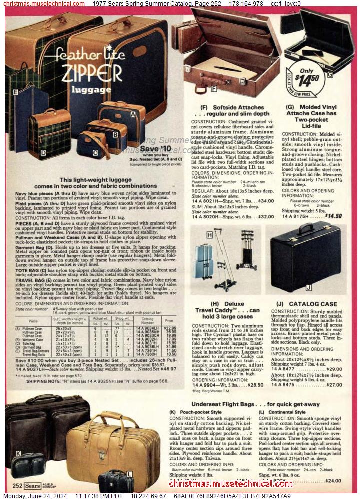 1977 Sears Spring Summer Catalog, Page 252