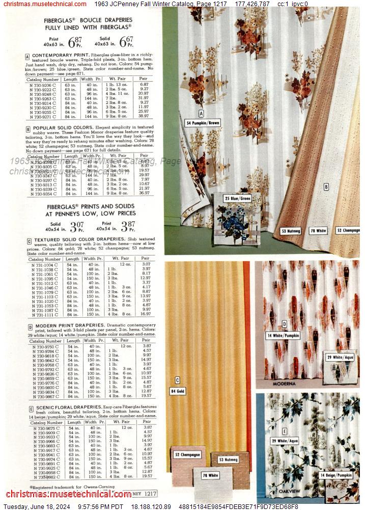 1963 JCPenney Fall Winter Catalog, Page 1217