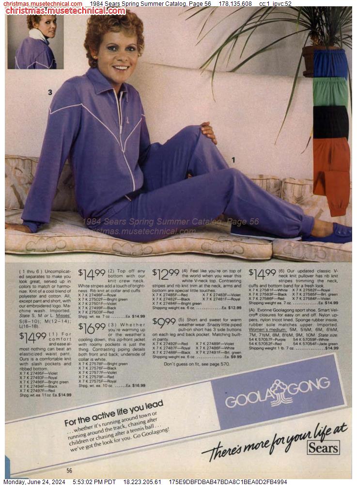 1984 Sears Spring Summer Catalog, Page 56