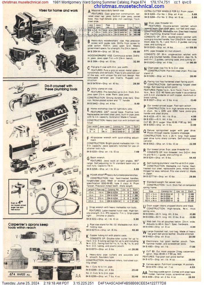 1981 Montgomery Ward Spring Summer Catalog, Page 674