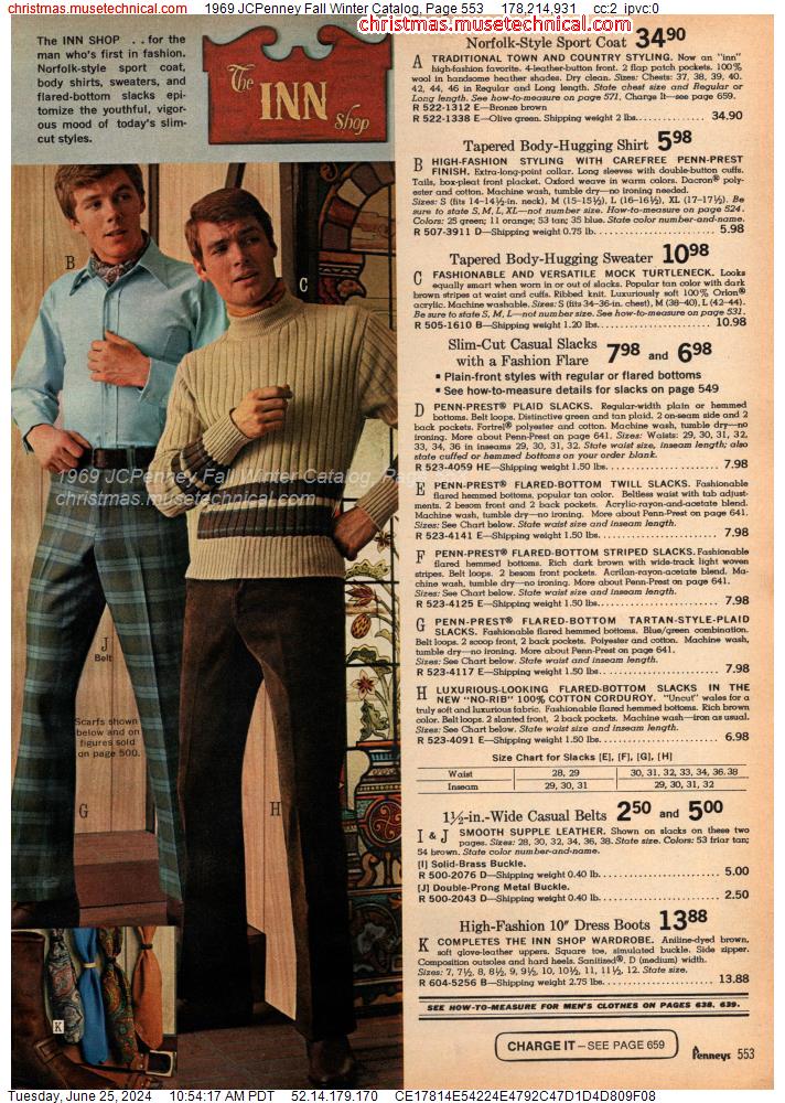 1969 JCPenney Fall Winter Catalog, Page 553