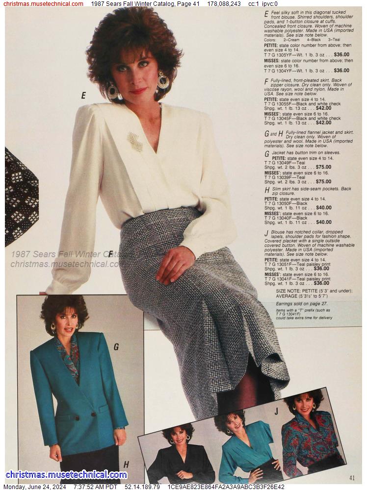 1987 Sears Fall Winter Catalog, Page 41