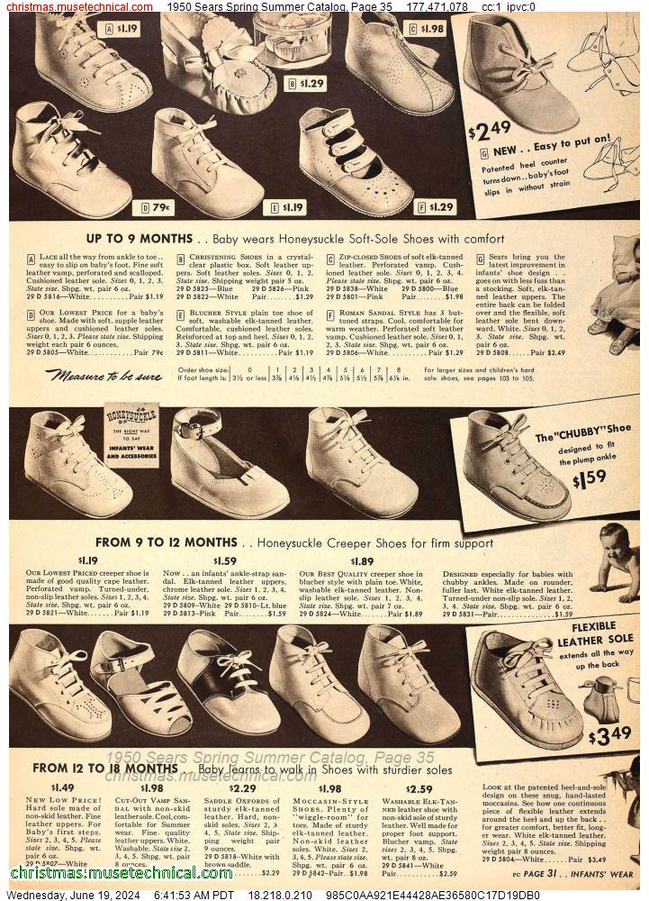 1950 Sears Spring Summer Catalog, Page 35