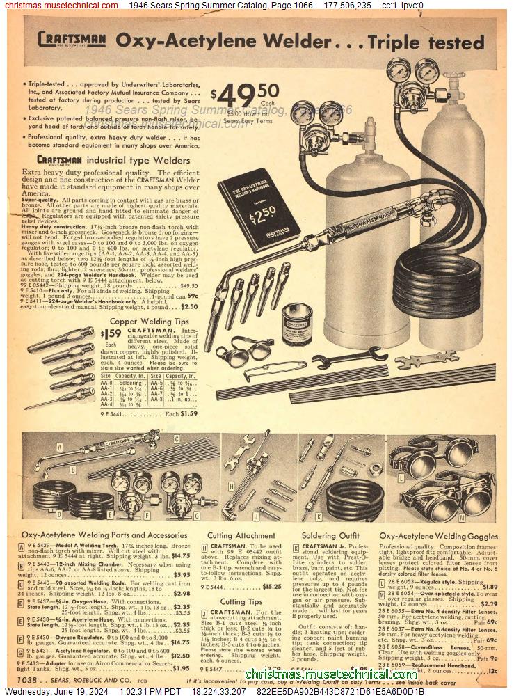 1946 Sears Spring Summer Catalog, Page 1066