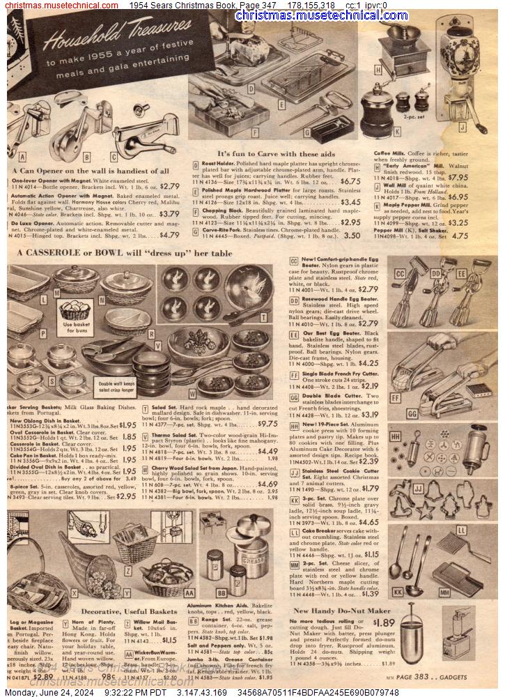 1954 Sears Christmas Book, Page 347