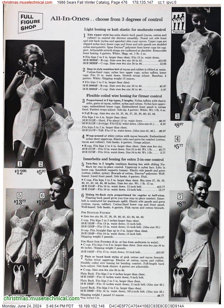 1966 Sears Fall Winter Catalog, Page 476