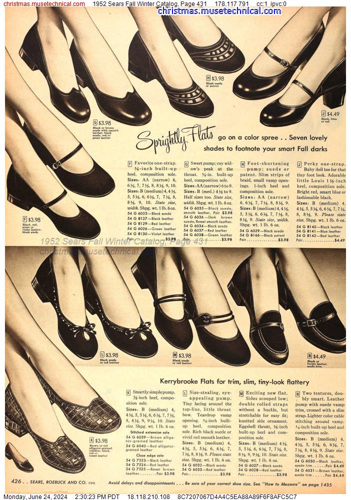 1952 Sears Fall Winter Catalog, Page 431